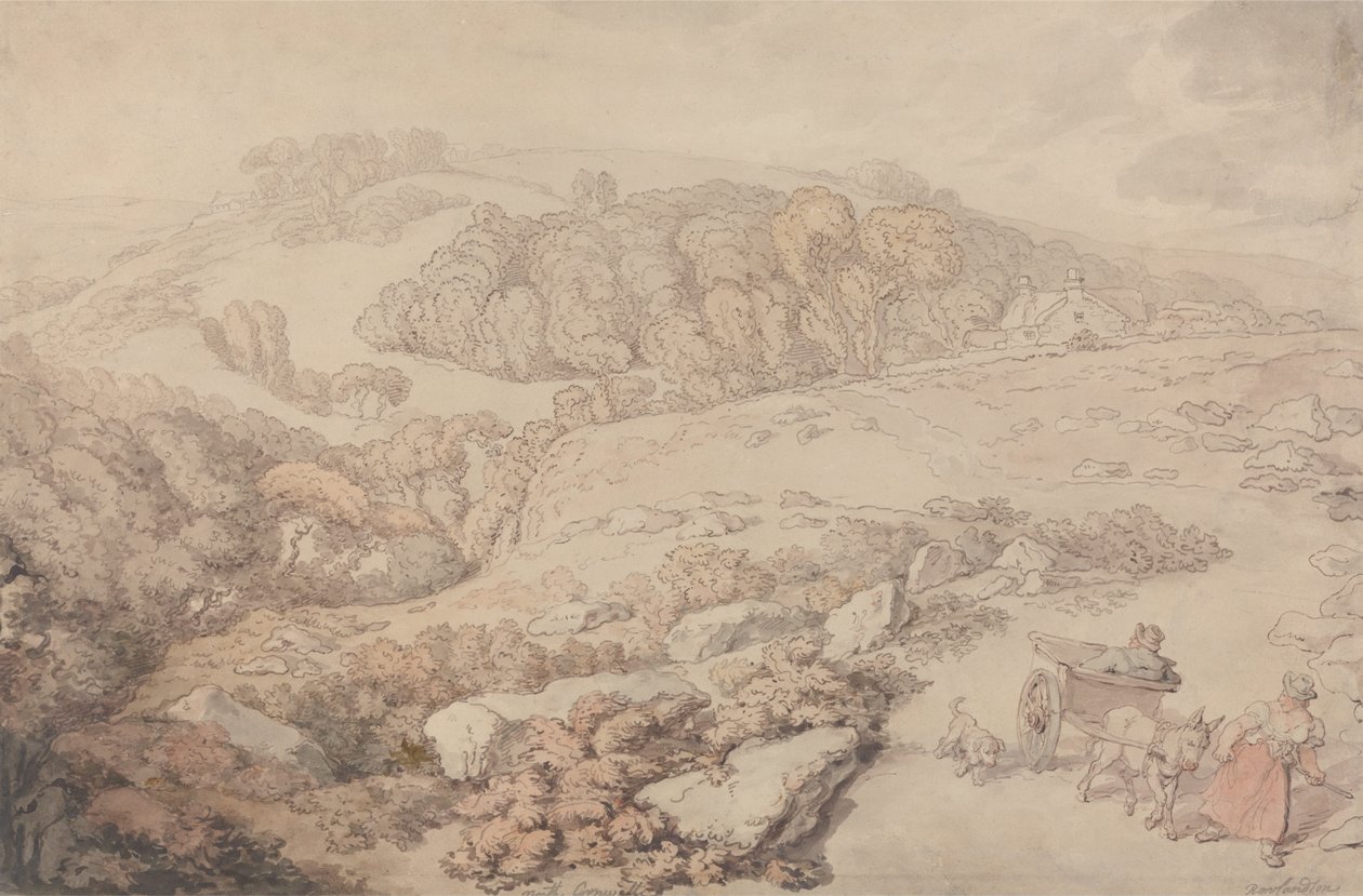 Bodmin Moor alkotó: Thomas Rowlandson