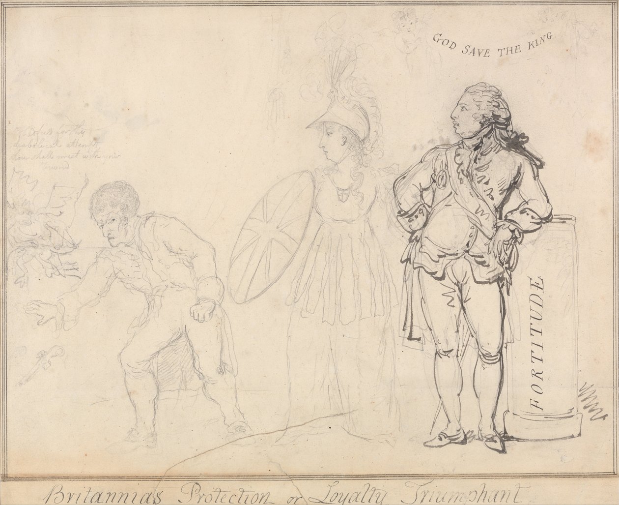 Britannia Protection, vagy a hűség diadalmas alkotó: Thomas Rowlandson