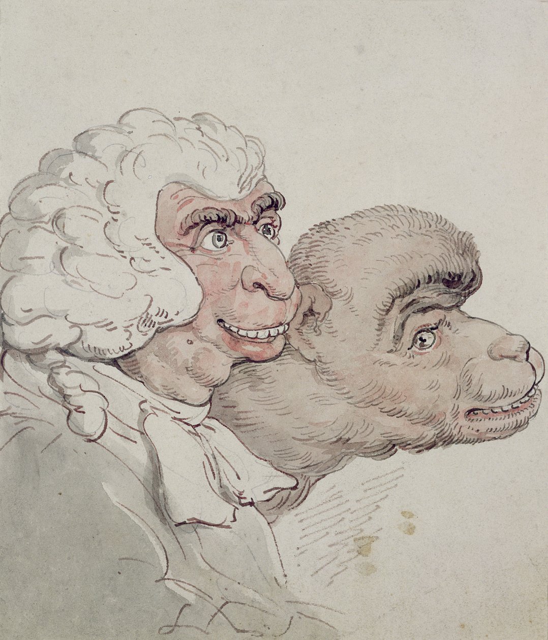 Egy bíró karikatúrája (wc) alkotó: Thomas Rowlandson