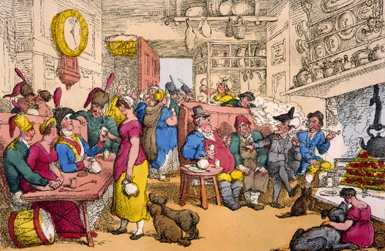 Doctor Syntax, 1820 (kézzel színezett rézkarc) (kézzel színezett litográfia) alkotó: Thomas Rowlandson