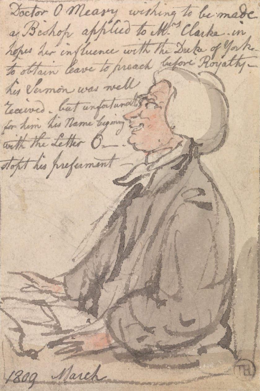 Dr. OMeara Prédikáció alkotó: Thomas Rowlandson