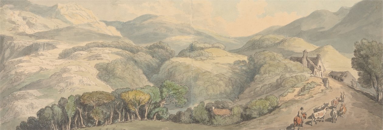 Festiniog bejárata, Wales alkotó: Thomas Rowlandson
