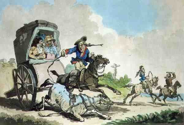 French Travelling, or The First Stage from Calais, akvatinta, Francis Jukes (1747-1812), kiadó: T. Smith, 1785 (színes metszet akvatintával) (125733-as párja) alkotó: Thomas Rowlandson