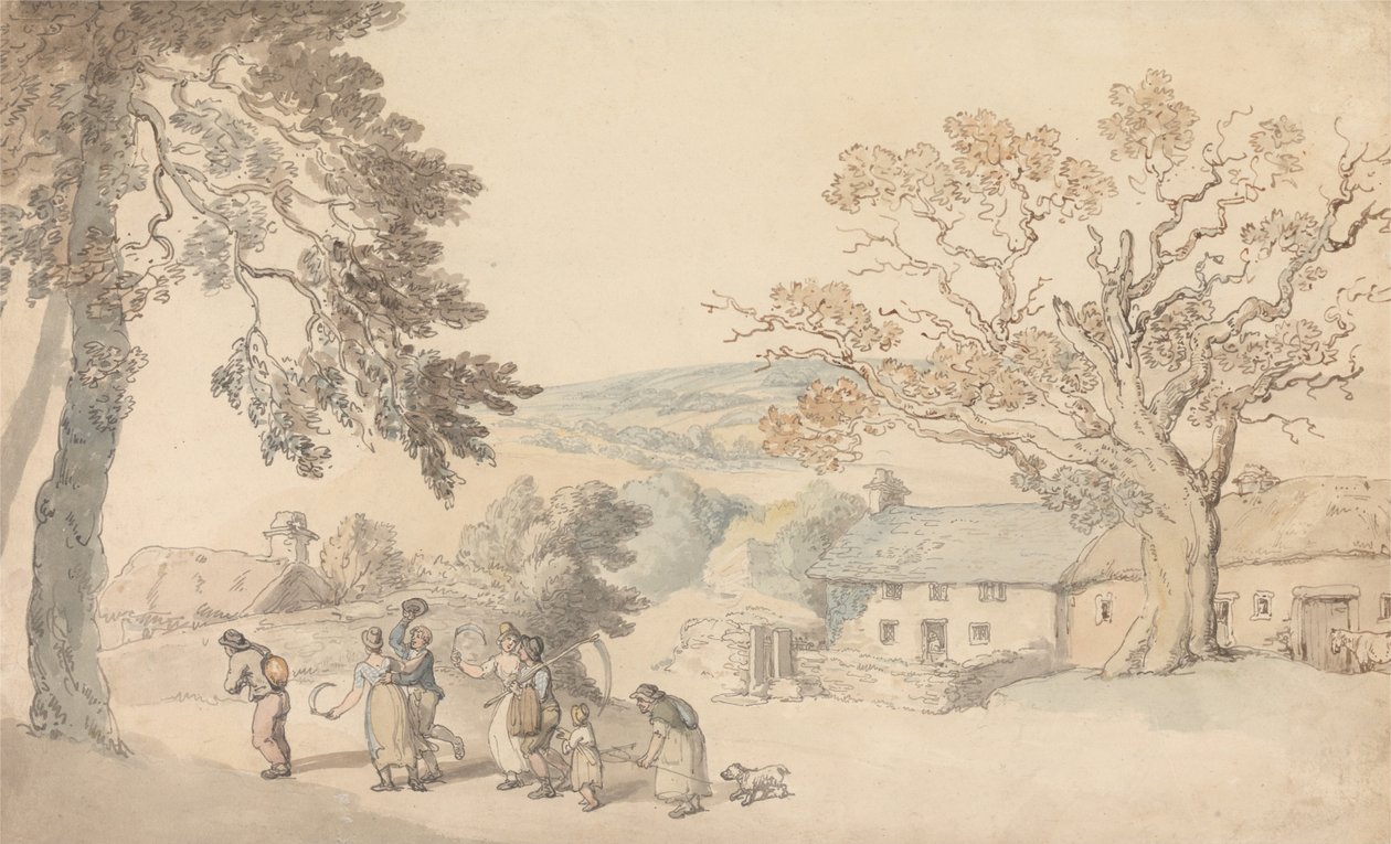 Betakarítók alkotó: Thomas Rowlandson