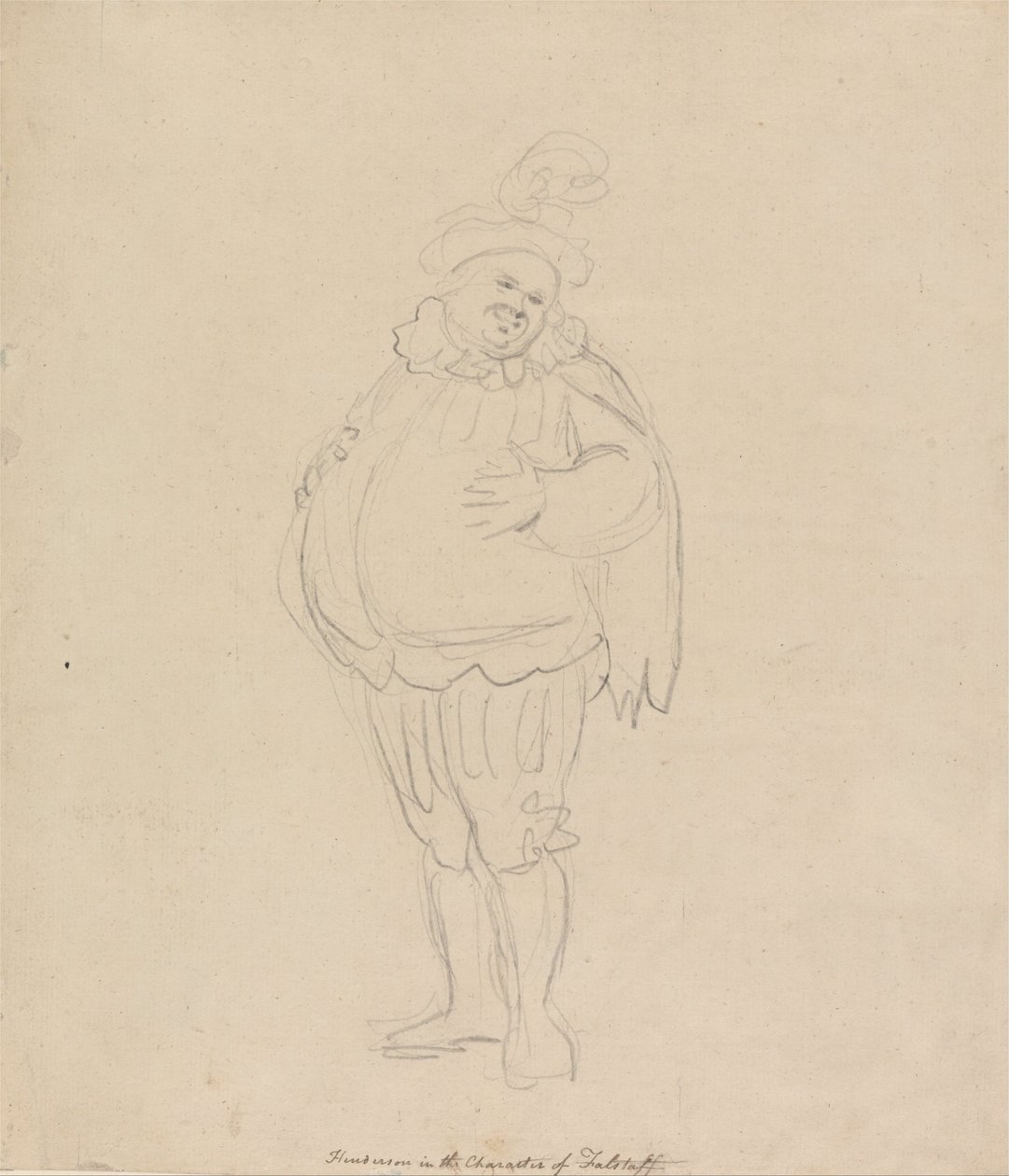 Henderson a Falstaff karakterében alkotó: Thomas Rowlandson