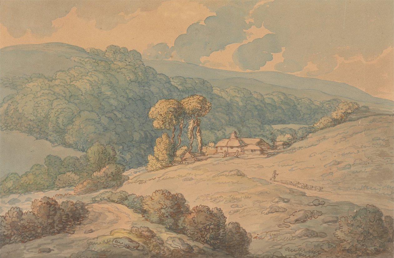 Hengar Wood, St. Tudy, Cornwall alkotó: Thomas Rowlandson