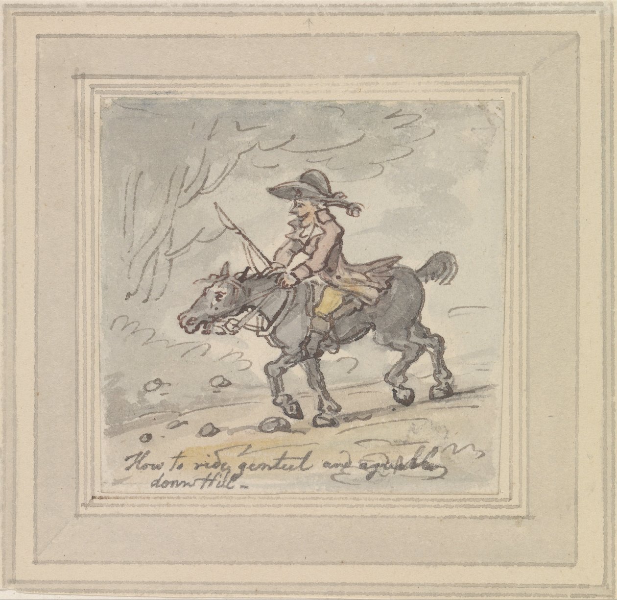 Hogyan lovagoljon Genteel és Agresably Downhill alkotó: Thomas Rowlandson
