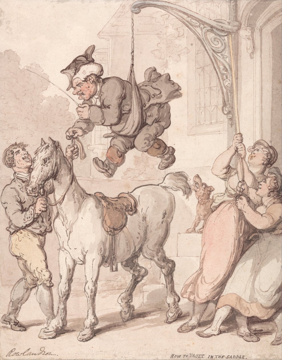 Hogyan boltozzunk a nyeregben alkotó: Thomas Rowlandson