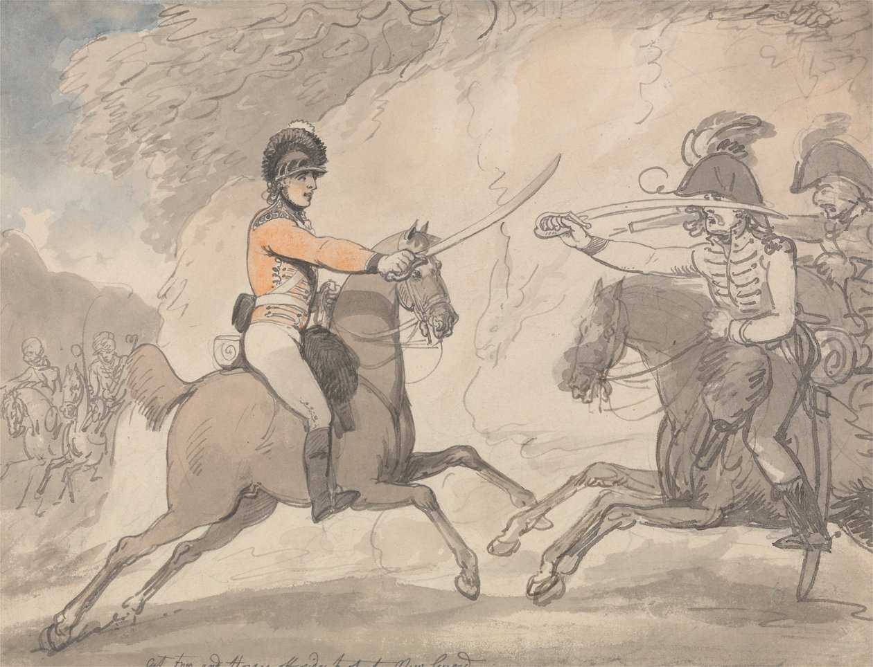 Magyar és felvidéki széles kardgyakorlat alkotó: Thomas Rowlandson