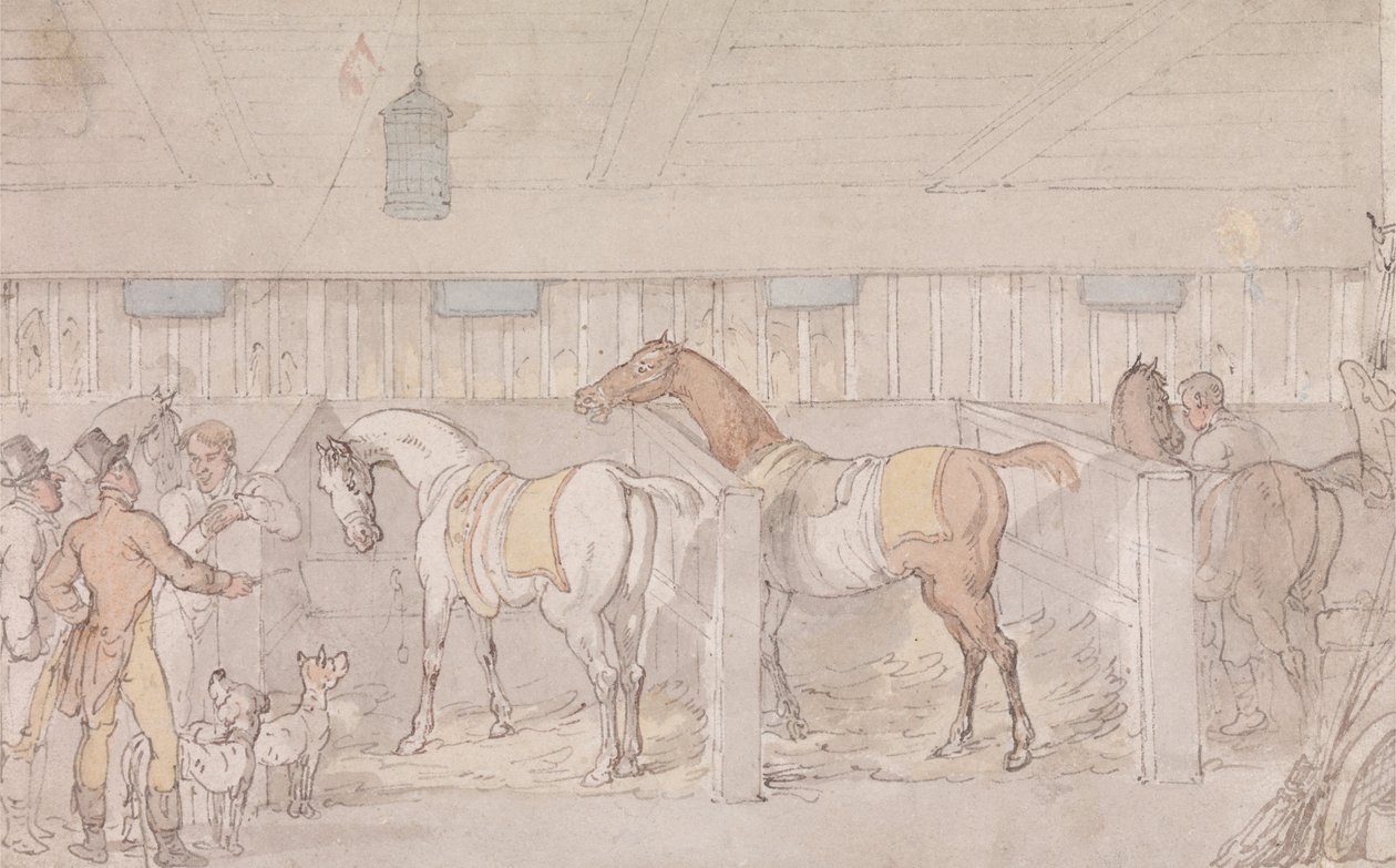 Az istálló belseje alkotó: Thomas Rowlandson