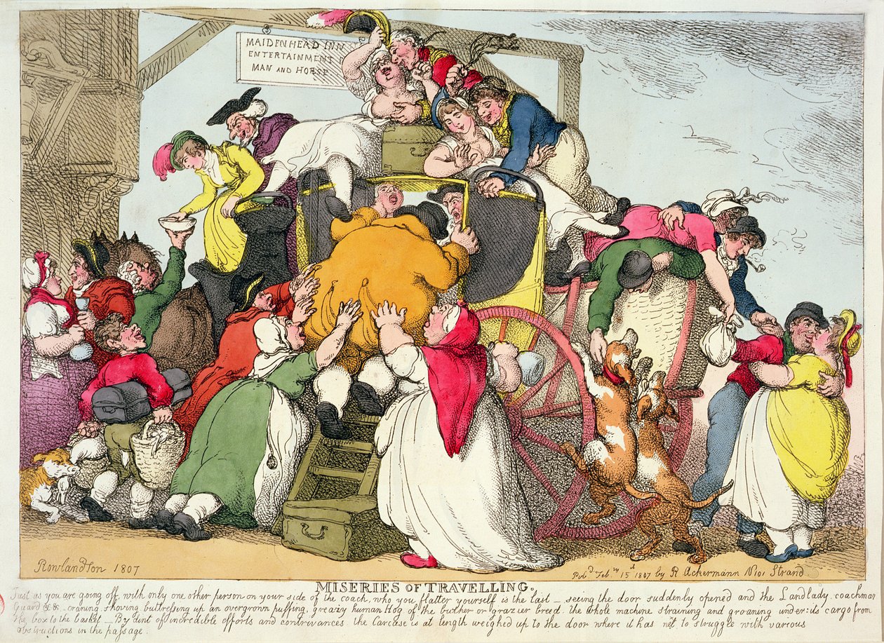 Az utazás nyomorúságai, 1807 alkotó: Thomas Rowlandson