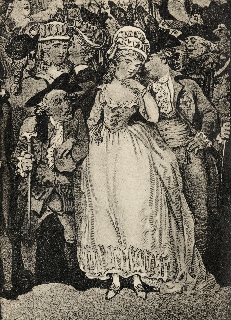 Mrs. Mary Robinson a walesi herceg és férje, Thomas Robinson társaságában alkotó: Thomas Rowlandson