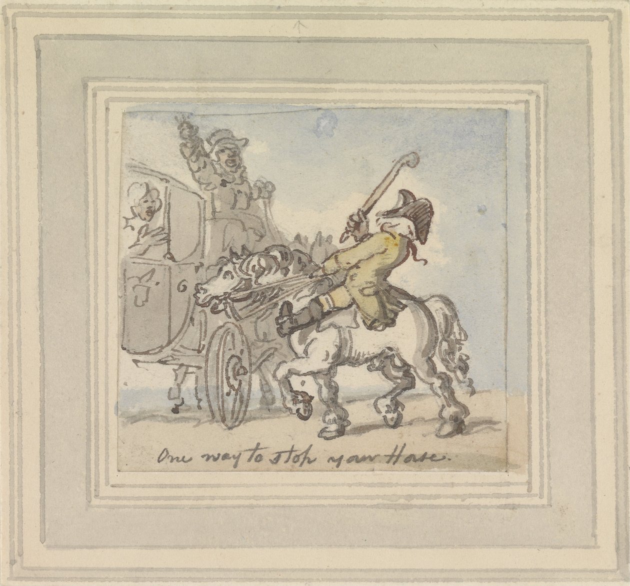 Az egyik módja a ló megállításának alkotó: Thomas Rowlandson