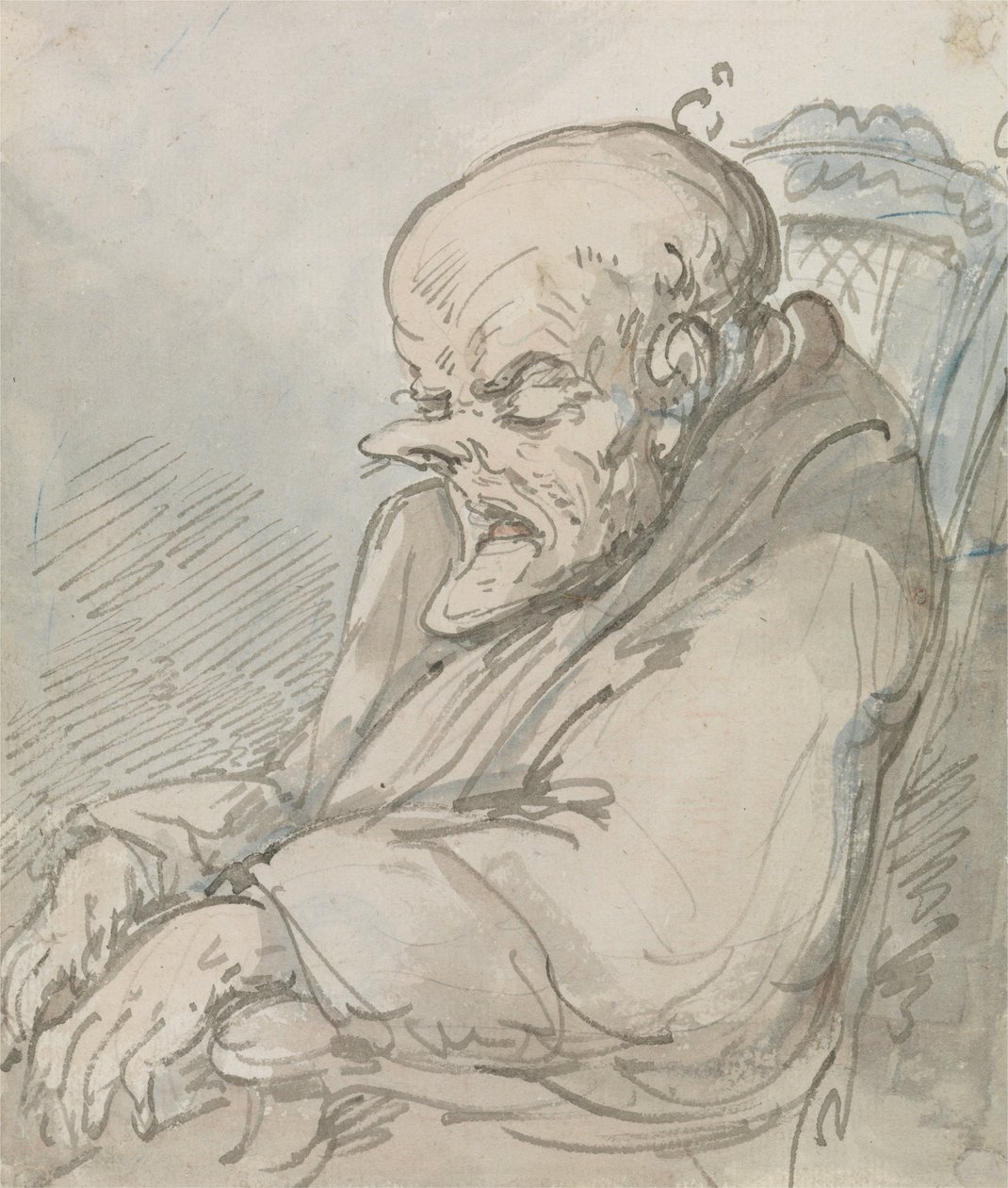 Egy öreg portréja alkotó: Thomas Rowlandson