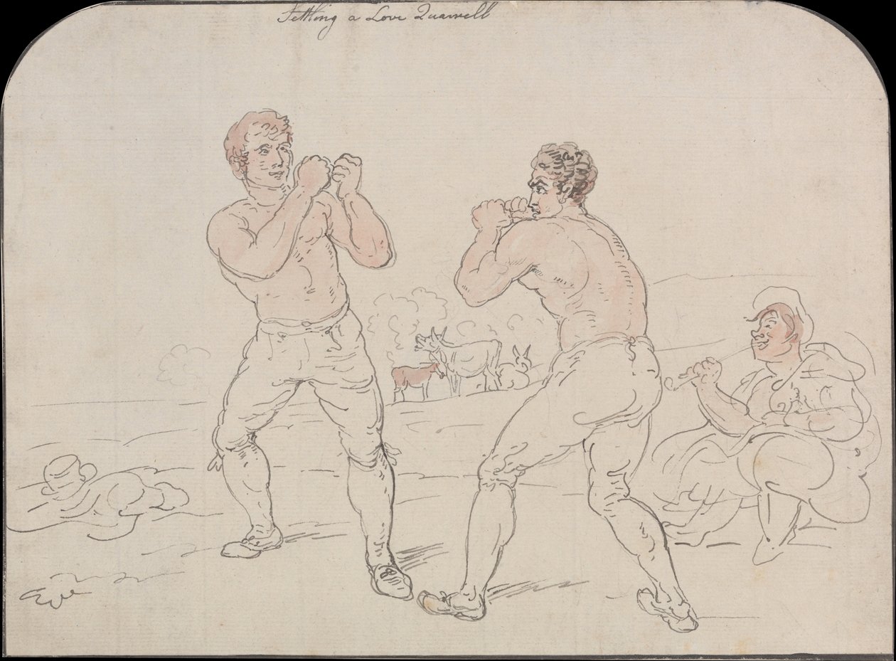 Szerelmi veszekedés rendezése alkotó: Thomas Rowlandson