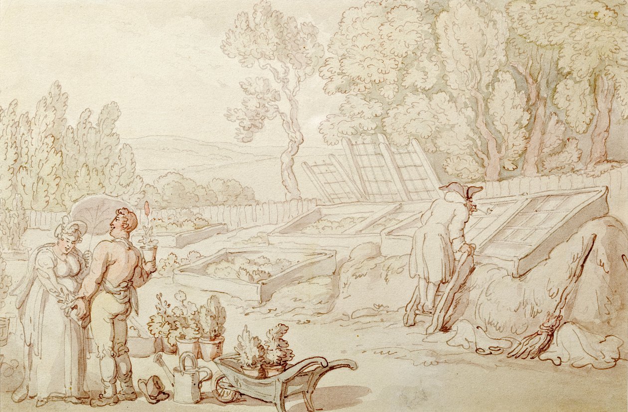 A szerelmes kertész alkotó: Thomas Rowlandson