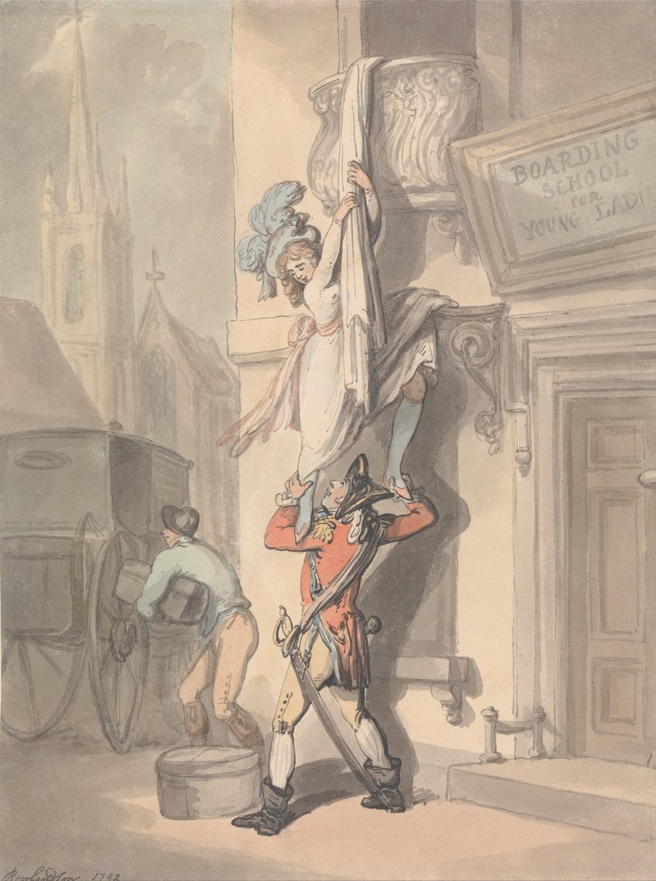 Az Elopement alkotó: Thomas Rowlandson