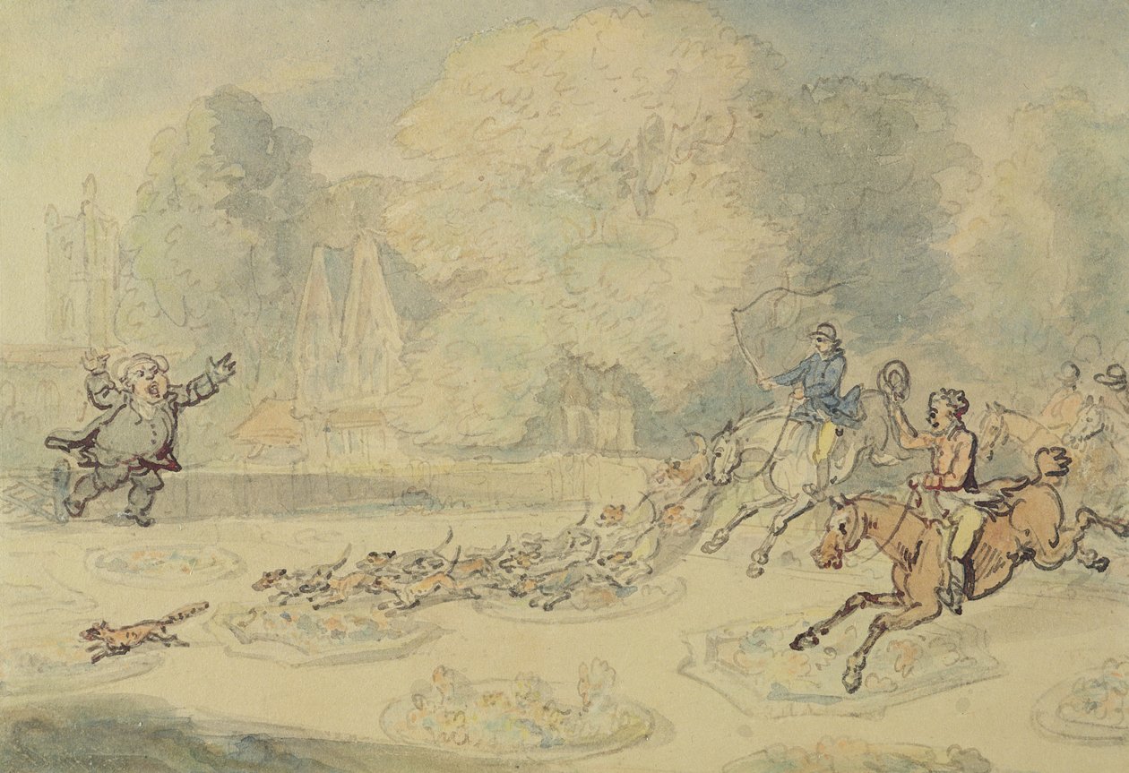 A dühös botanikus (wc, toll és tus, ceruza, papír) alkotó: Thomas Rowlandson