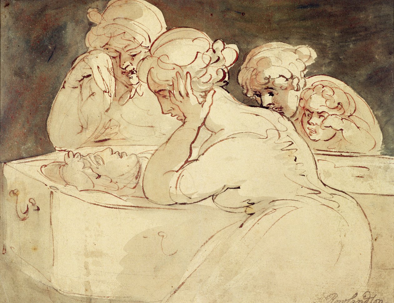 Gyászolók, 1815 alkotó: Thomas Rowlandson