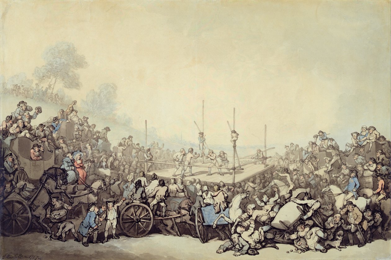 Díjharc, 1787 (toll, tinta és wc grafiton, fektetett papíron) alkotó: Thomas Rowlandson