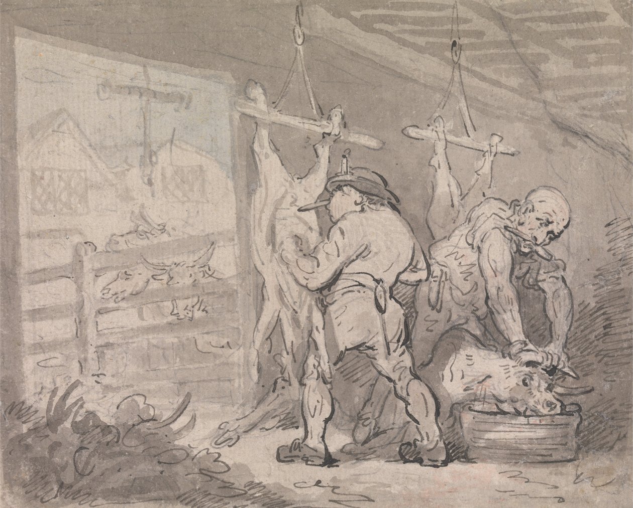 A vágóhíd alkotó: Thomas Rowlandson