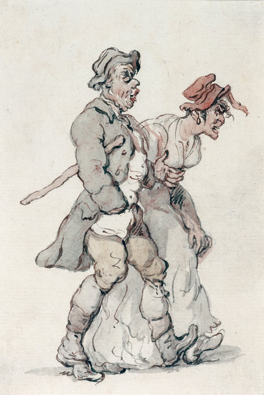 A babakocsik (wc papíron) alkotó: Thomas Rowlandson