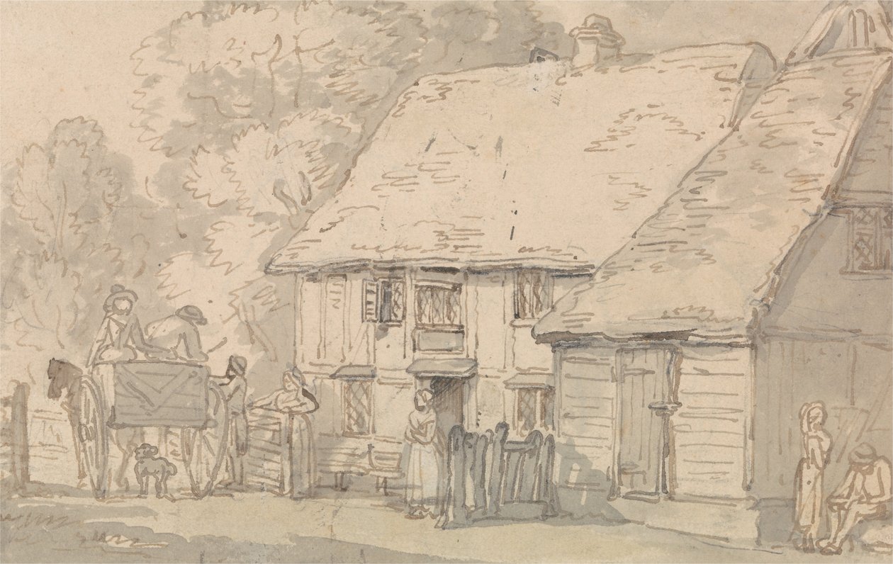 A fizetős kapu alkotó: Thomas Rowlandson