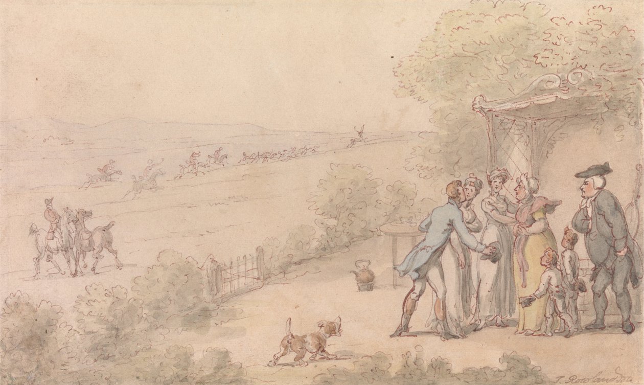 Wakefield vikáriusa- Az Esquires behatolás alkotó: Thomas Rowlandson