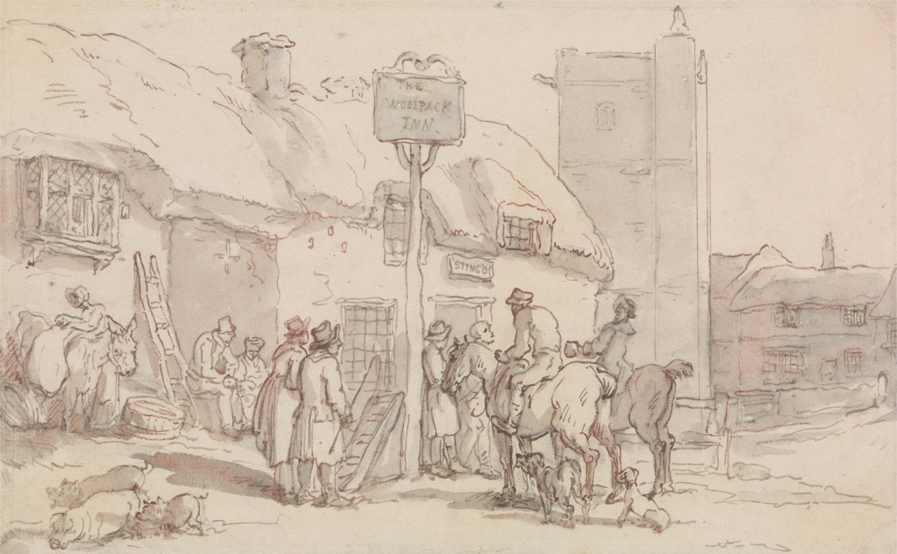 A Woolpack fogadó alkotó: Thomas Rowlandson