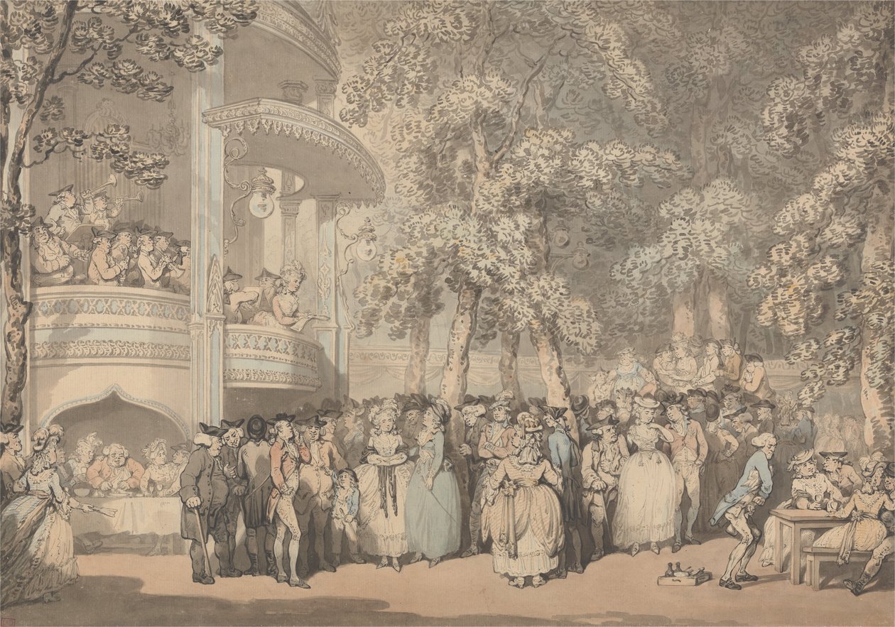 Vauxhall Gardens alkotó: Thomas Rowlandson