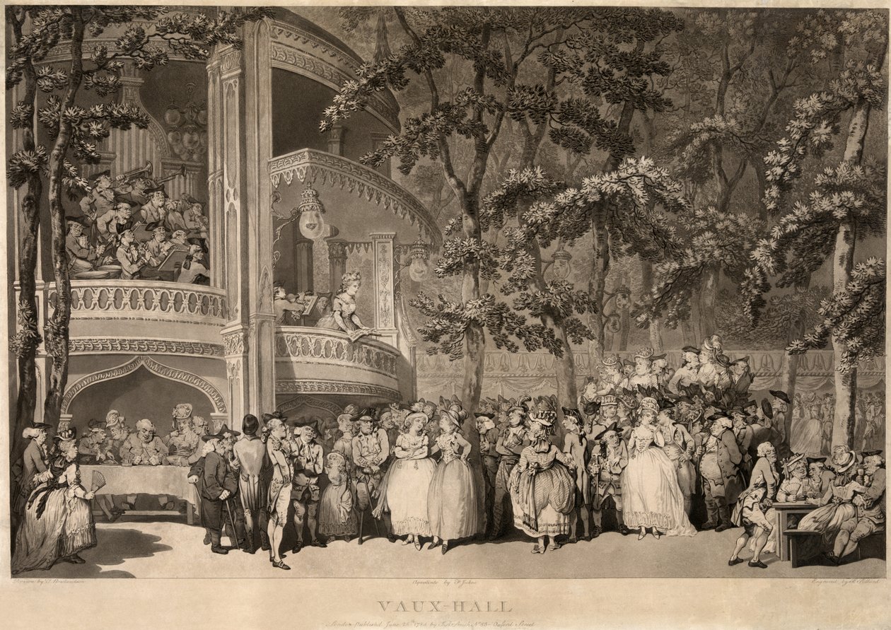 Vauxhall Gardens alkotó: Thomas Rowlandson