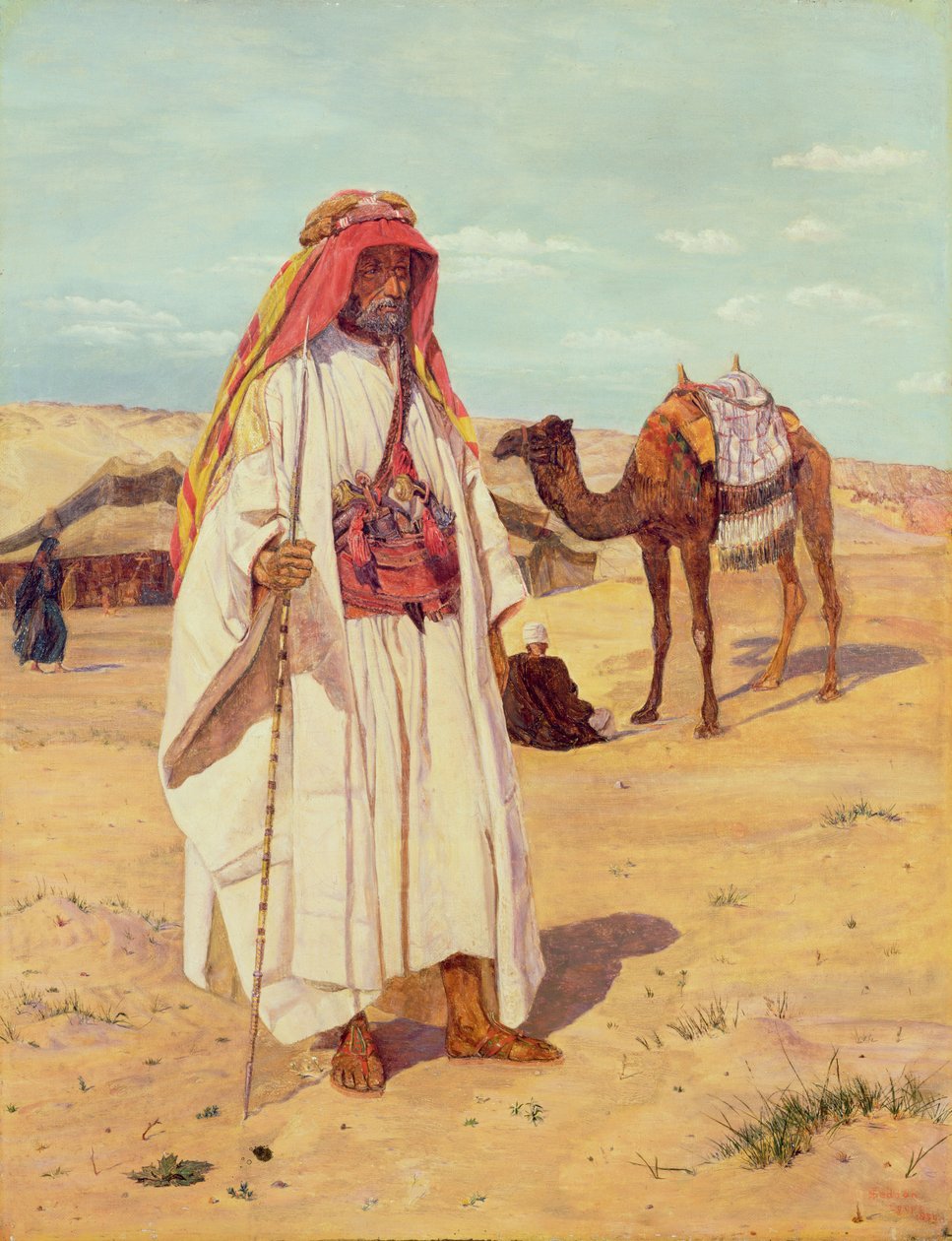 Arab Shaykh (Richard Burton arab ruhában), 1854 alkotó: Thomas Seddon