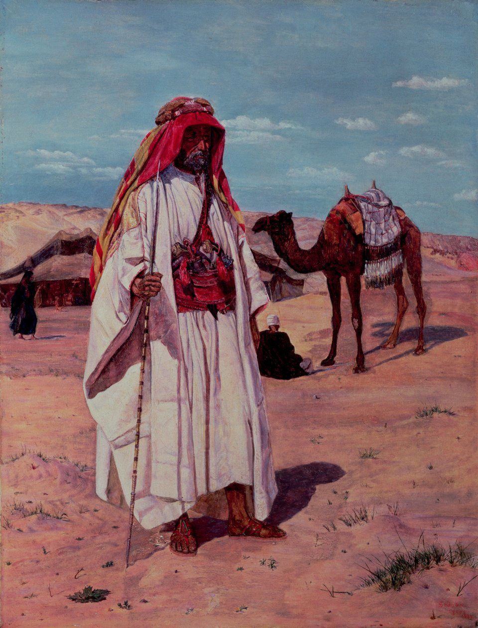 Sir Richard Burton (1821-90) arab ruhában, 1854 alkotó: Thomas Seddon