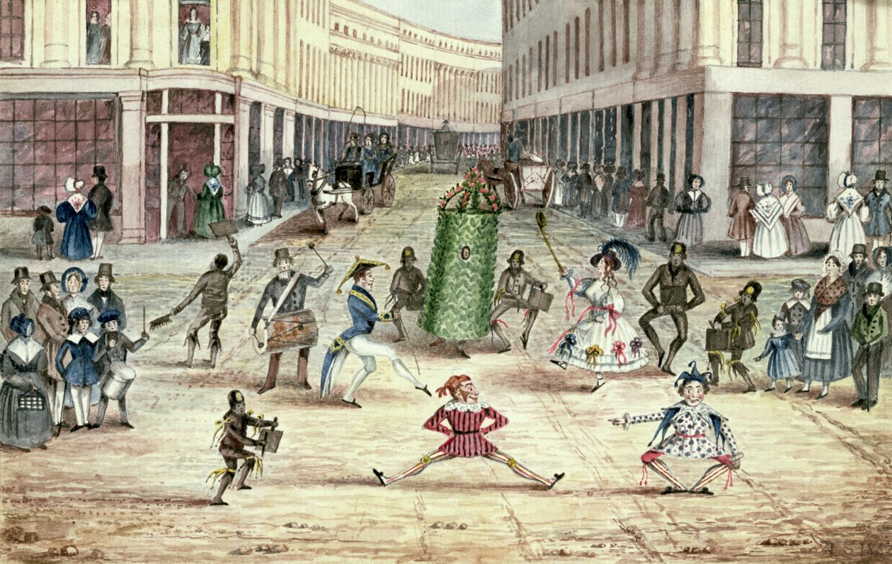 Jack in the Green, a londoni kéményseprők május elsejei ünnepségei alkotó: Thomas Sevestre