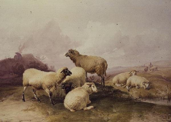 Birkák a tájban, 1844 alkotó: Thomas Sidney Cooper