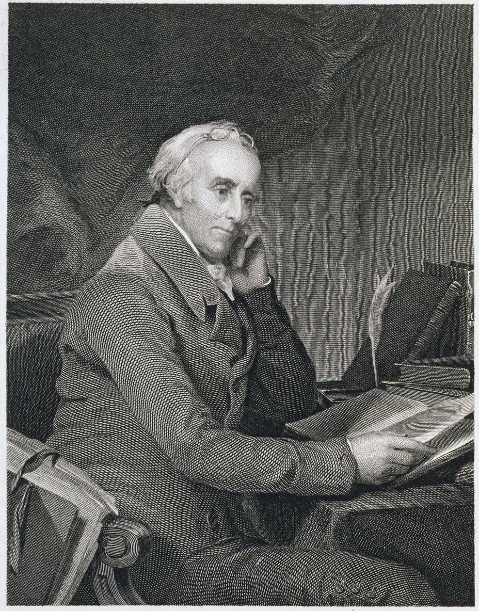 Benjamin Rush, metszett Richard W. Dodson (1812-67) alkotó: Thomas Sully