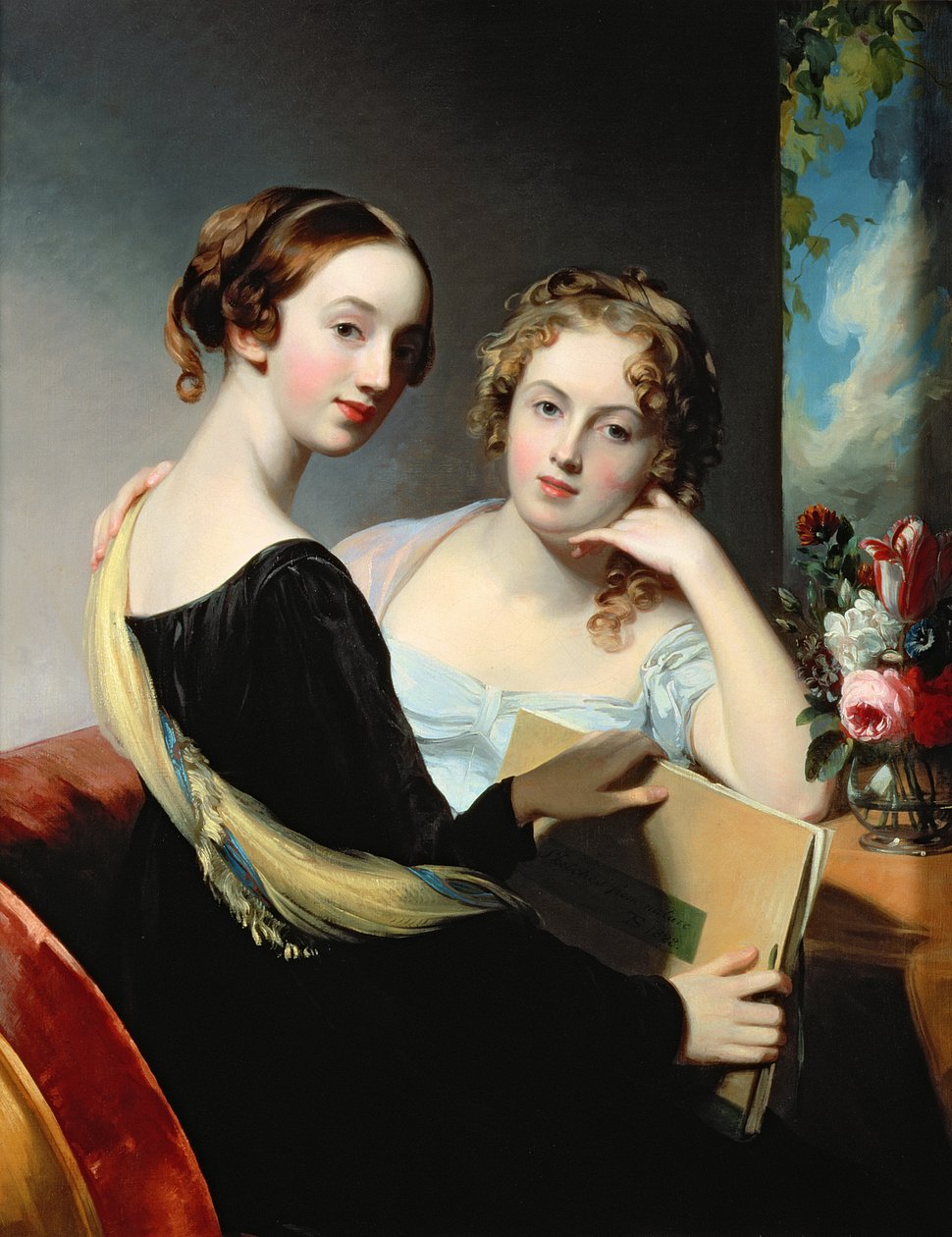 A McEuen nővérek portréja, 1823 után alkotó: Thomas Sully