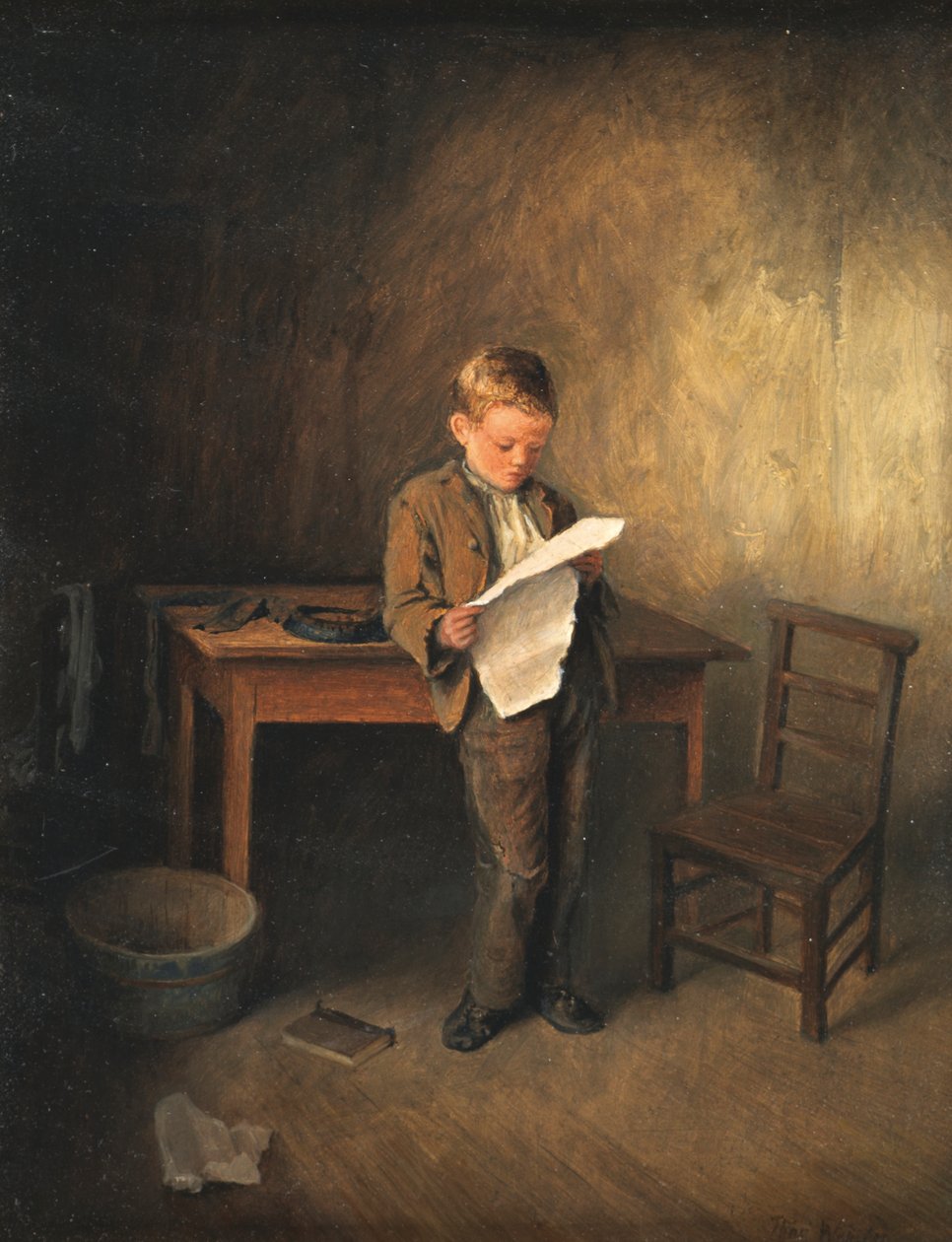 A Hírek olvasása, 1856-1886 alkotó: Thomas Webster