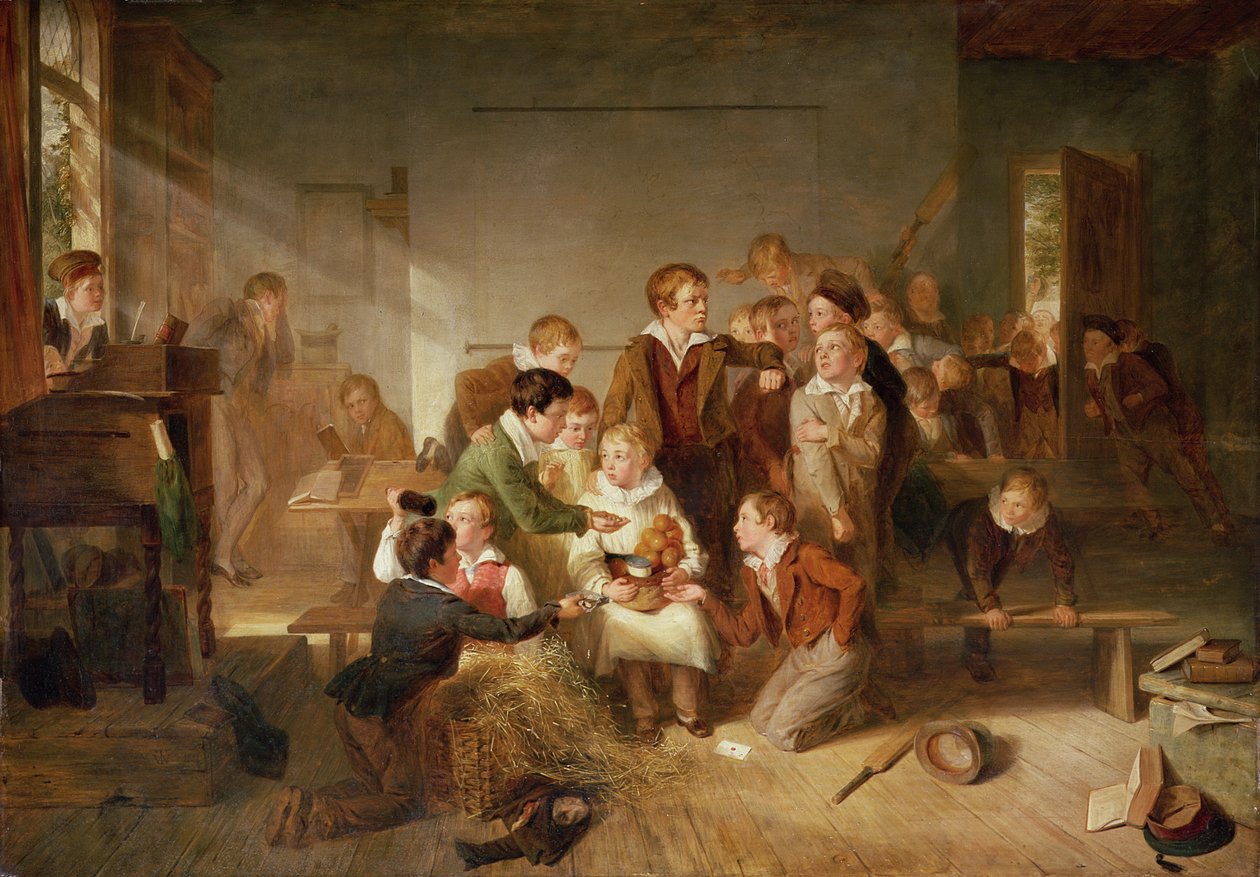 A fiú sok barátjával alkotó: Thomas Webster