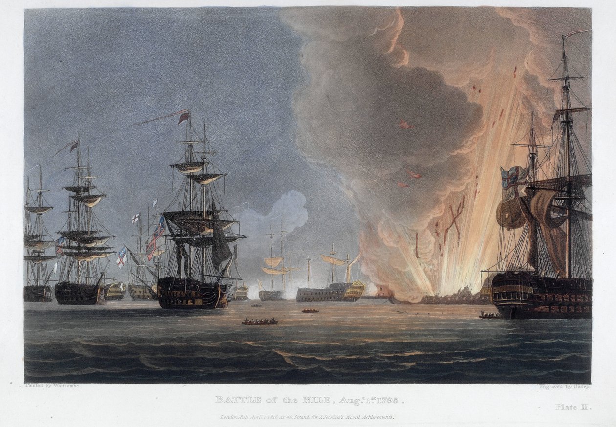 Nílusi csata, 1798. augusztus alkotó: Thomas Whitcombe