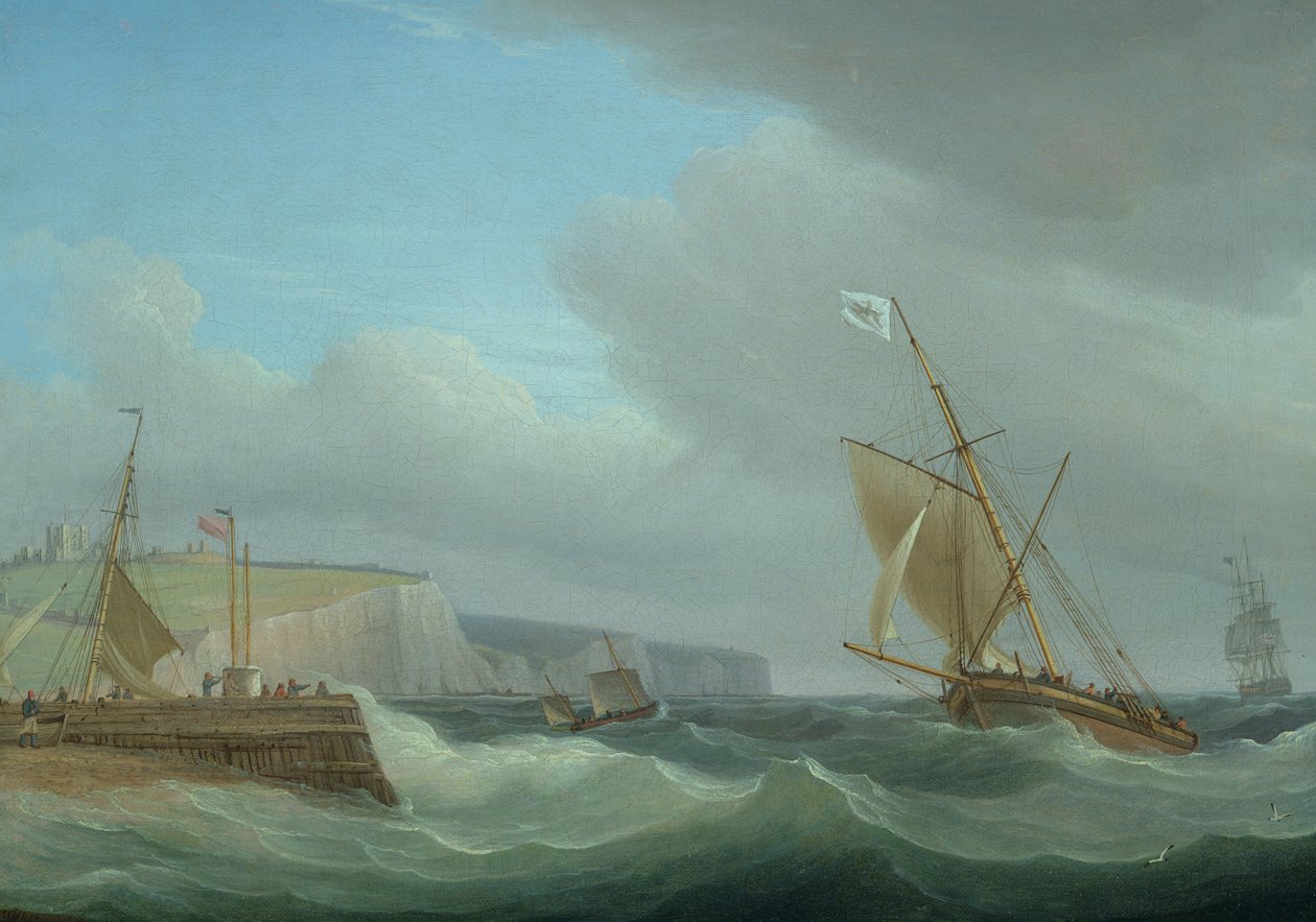 Hajózás Dover előtt, 1760 körül (a párost lásd 444855) alkotó: Thomas Whitcombe