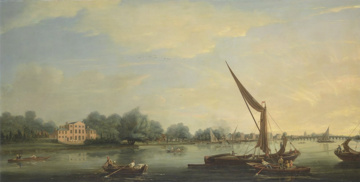 Temze a Chelsea-nél, 1784 alkotó: Thomas Whitcombe