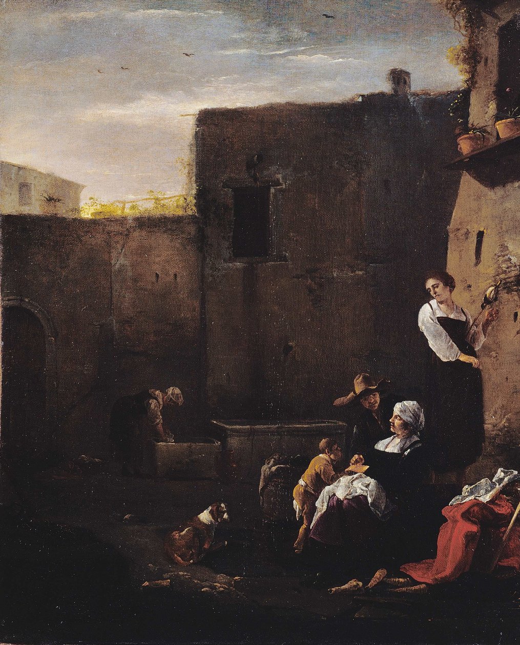 Olasz udvar alkotó: Thomas Wijck