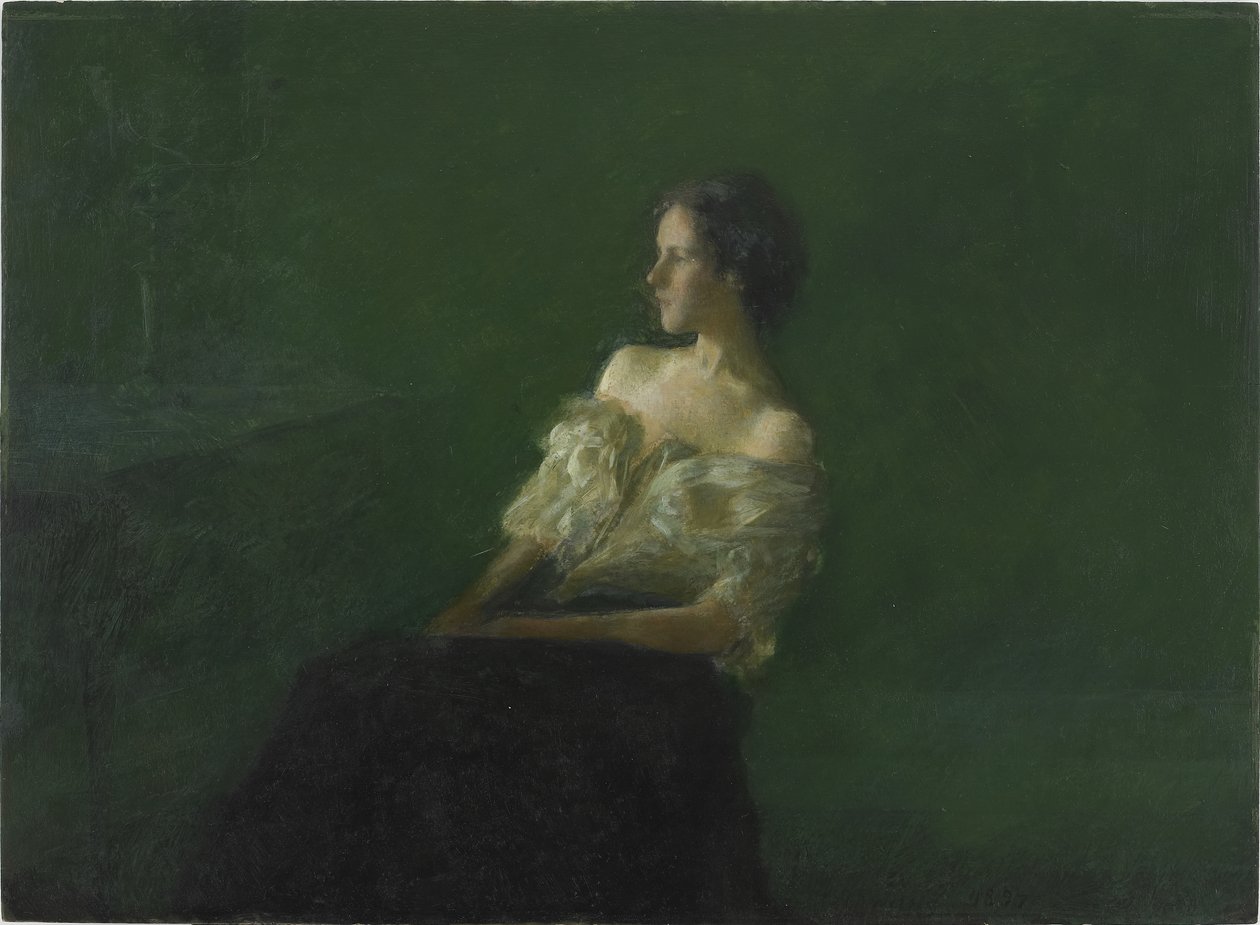 Tanulmány egy ülő nőről, 1897 alkotó: Thomas Wilmer Dewing