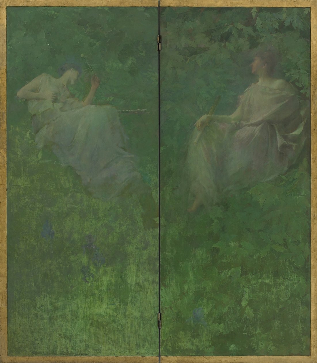 The Four Sylvan Sounds, 1896-97 (olaj falemezekre) alkotó: Thomas Wilmer Dewing