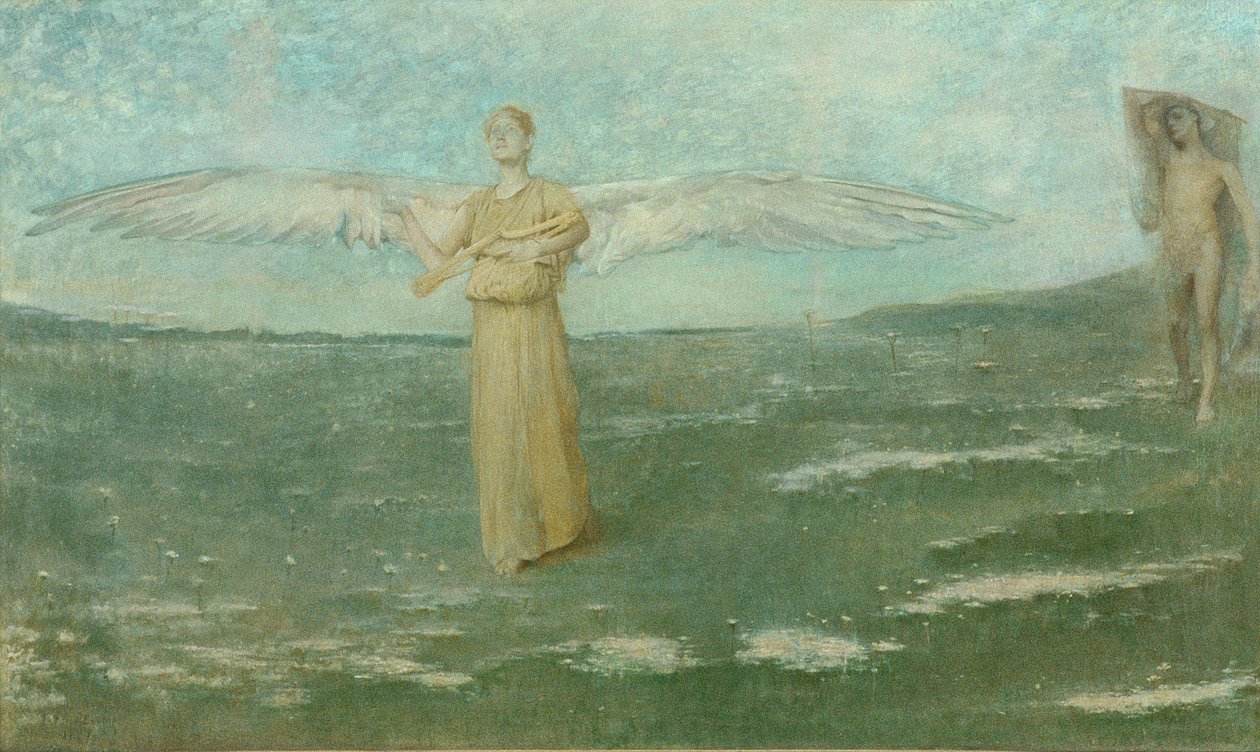 Tóbiás és az angyal, 1887 alkotó: Thomas Wilmer Dewing