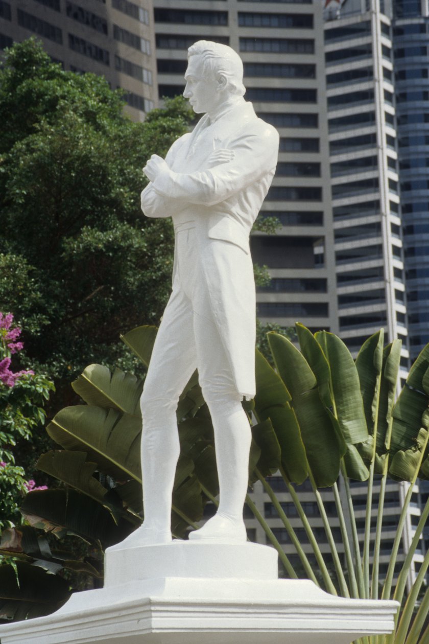 Sir Stamford Raffles (márvány) alkotó: Thomas Woolner