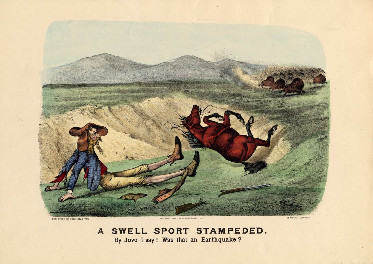 Egy dagadó sport bélyegzett, kocsma. Currier und Ives, 1882 alkotó: Thomas Worth