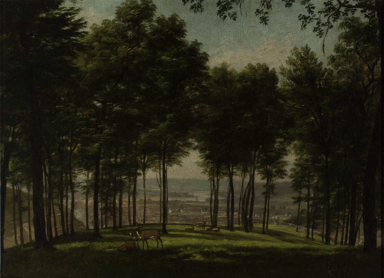 Mount Storm Park, Cincinnati, 1840 (olaj az akadémiai táblán) alkotó: Thomas Worthington Whittredge