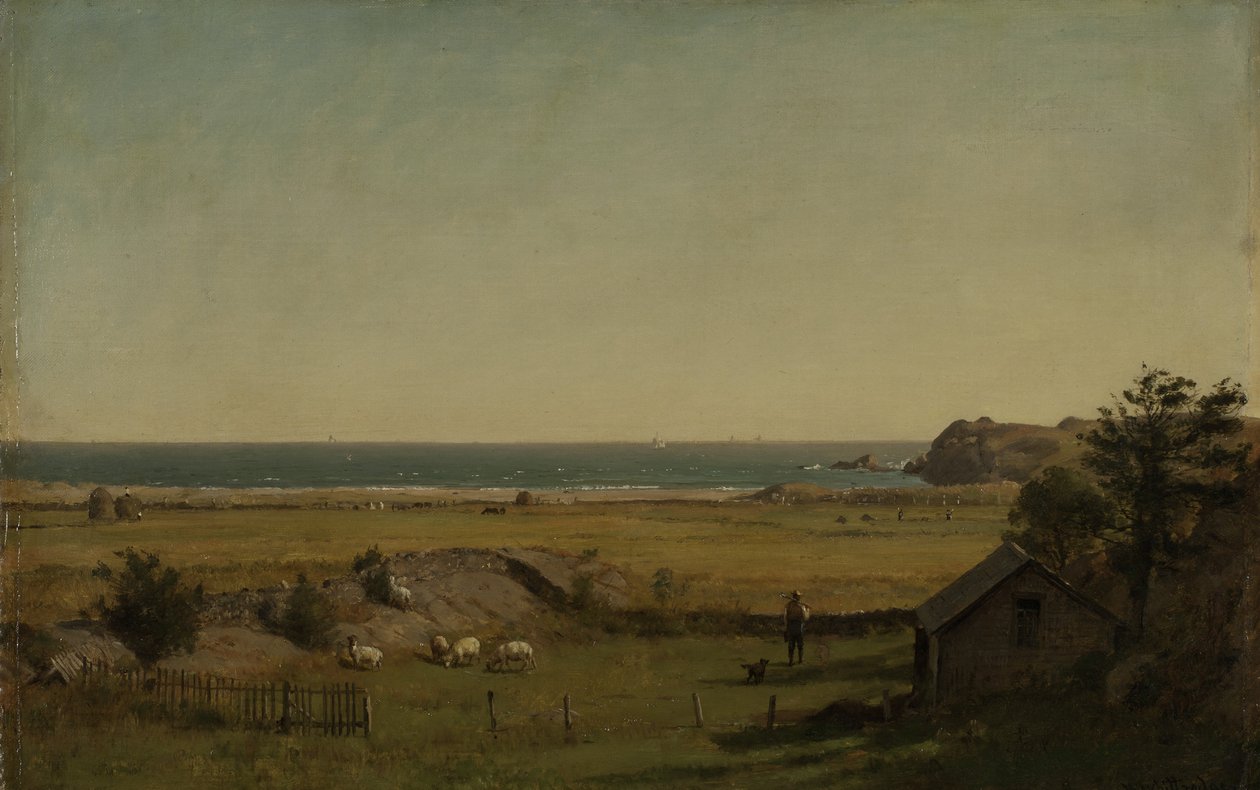 View Near Newport, Rhode Island, 1840-70 alkotó: Thomas Worthington Whittredge
